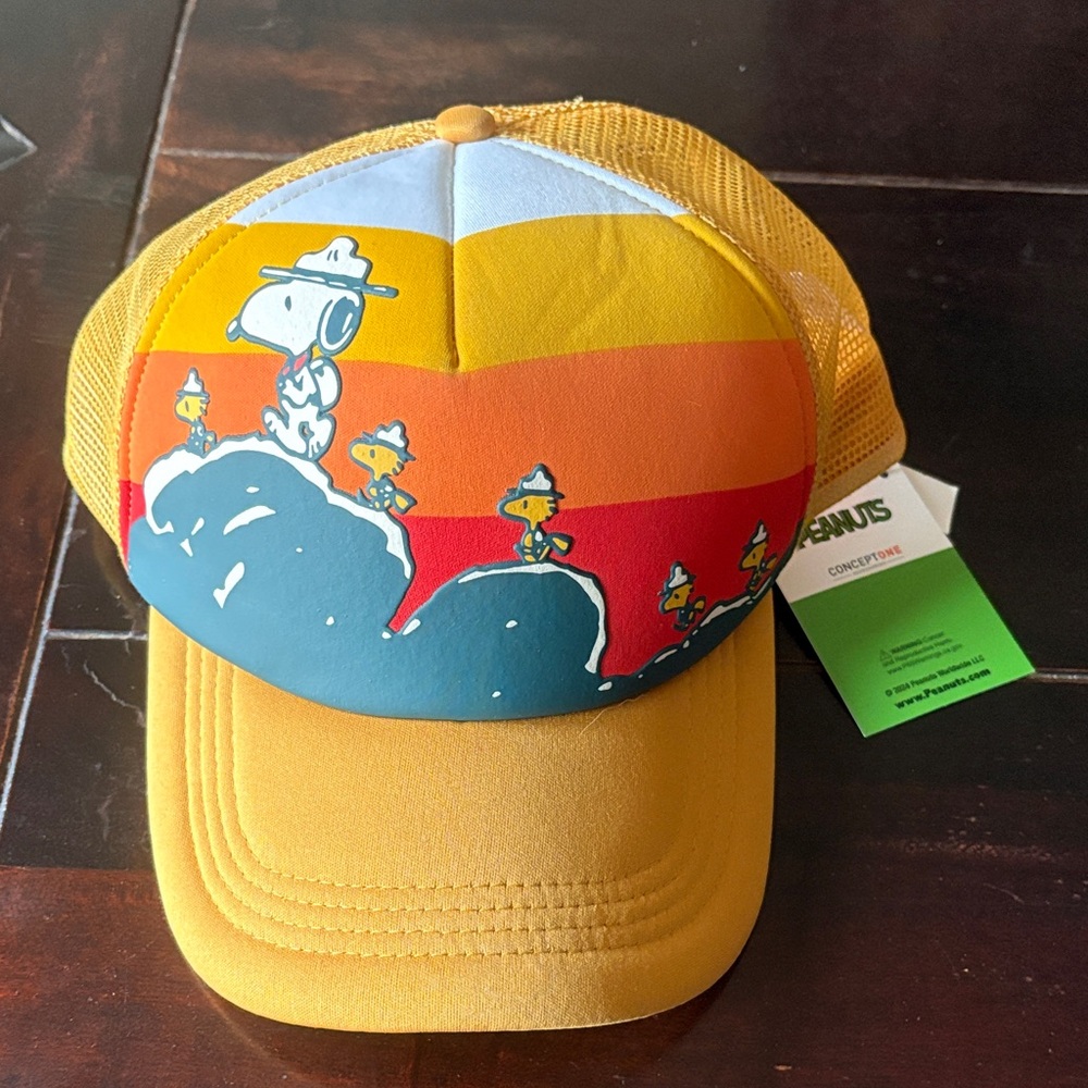 Peanuts Golden Yellow Trucker Hat